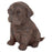 Chocolate Lab Puppy Partner Collectible Dog Statue