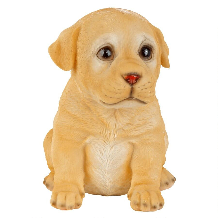 Yellow Lab Puppy Partner Collectible Dog Statue