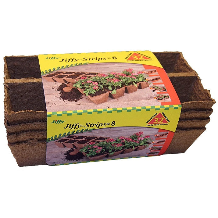 Jiffy Strips 8 Biodegradable Peat Strips (32 Cell)