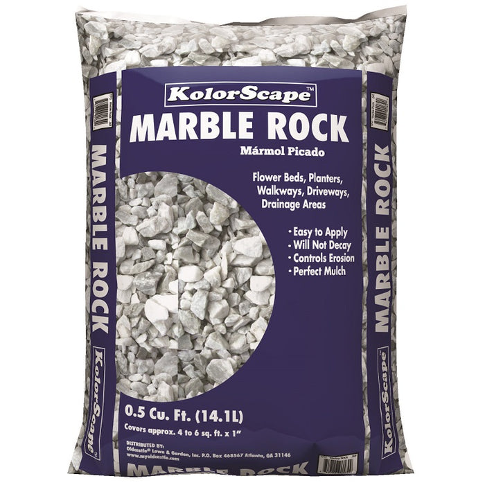 Kolorscape Marble Rock Garden Stone, 0.5 Cu. Ft.