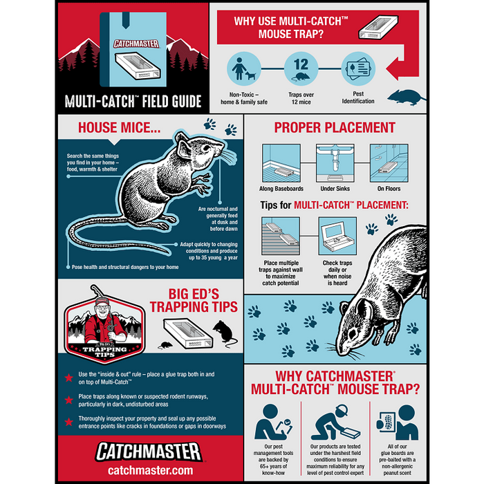  Catchmaster Pro Series Multi-Catch Mouse Trap 3-Pack