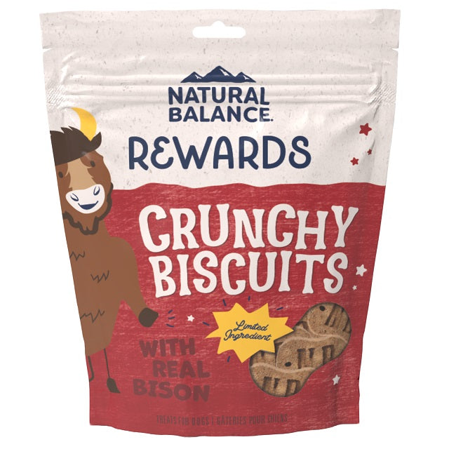 Natural Balance Rewards Crunchy Biscuits with Real Bison 14 oz. Dog Treats