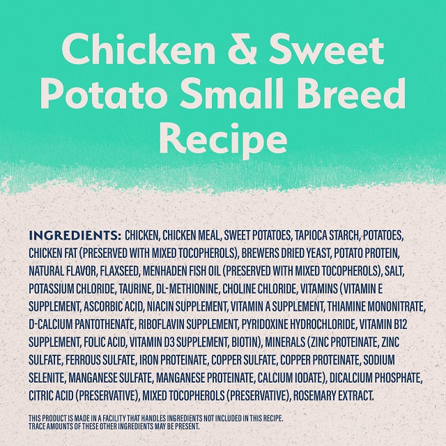 Natural Balance Limited Ingredient Grain Free Chicken & Sweet Potato Small Breed Recipe Dog Food