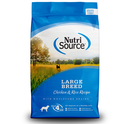 NutriSource Adult Large Breed Chicken & Rice Dry Dog Food 26-Lbs.