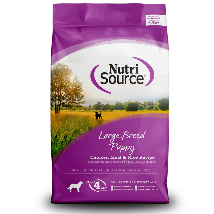 NutriSource Large Breed Puppy Food, Chicken & Rice
