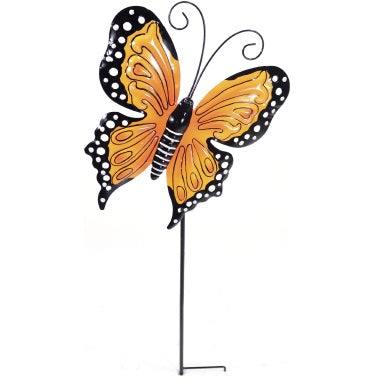 Butterfly Garden Stake, 36" - Orange