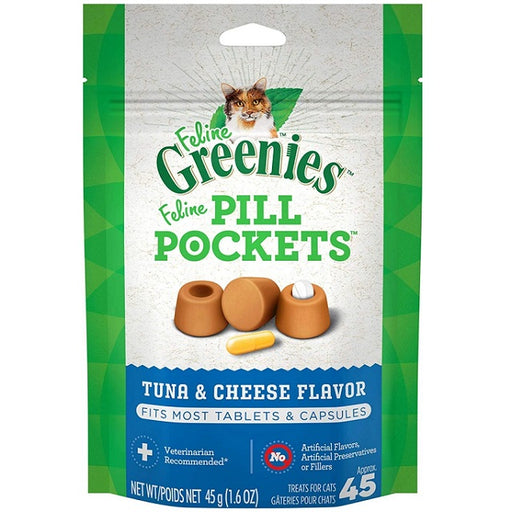 Feline Greenies Pill Pockets Tuna & Cheese Flavor Cat Treats