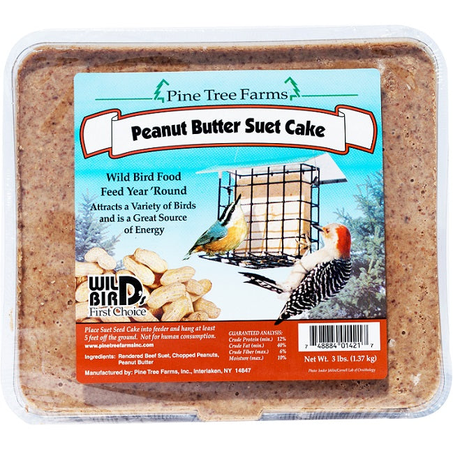 Pine Tree Farms 3 Lb. Peanut Butter Suet Cake