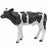 Country Boy Standing Cow Statue