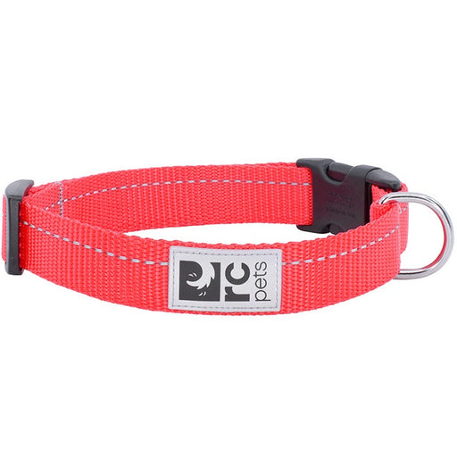 RC Pets Primary Clip Dog Collar, Red, Medium