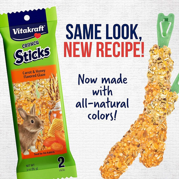 Vitakraft Crunch Sticks for Rabbits - Carrot & Honey Flavor