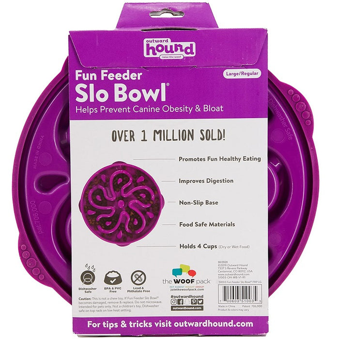 Slo Bowl Fun Feeder Large, Purple
