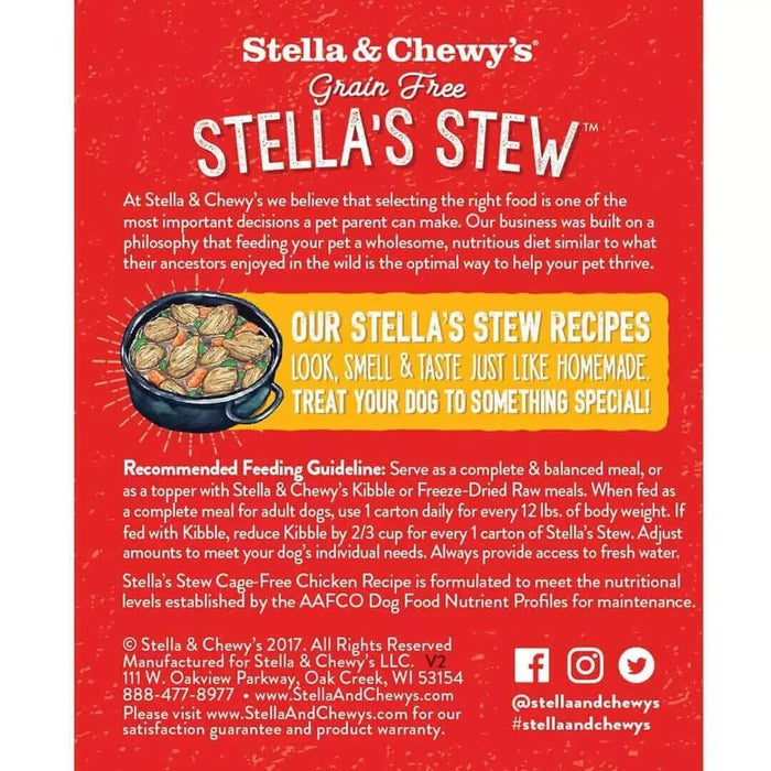 Stella & Chewy's Stella's Stew Cage-Free Chicken Recipe Dog Food