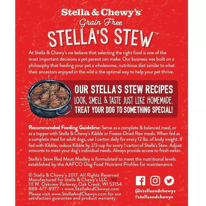 Stella & Chewy's Stella's Stew Red Meat Medley Recipe Dog Food