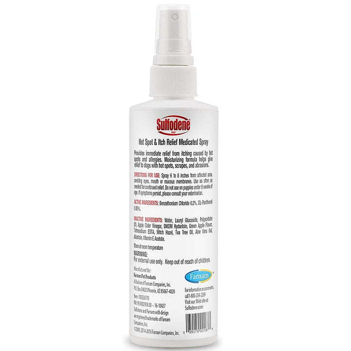 Sulfodene Hot Spot & Itch Relief Medicated Spray for Dogs, 8 oz.