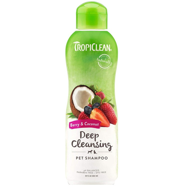 Berry & Coconut Deep Cleansing Pet Shampoo, 20 oz.