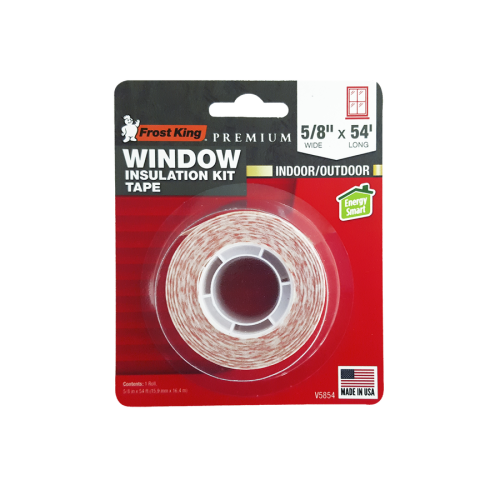 Window Insulation Tape, Premium Indoor/Outdoor - 5/8" x 54'