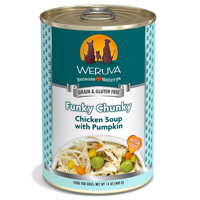 Weruva Funky Chunky Chicken Soup with Pumpkin Grain-Free Canned Dog Food