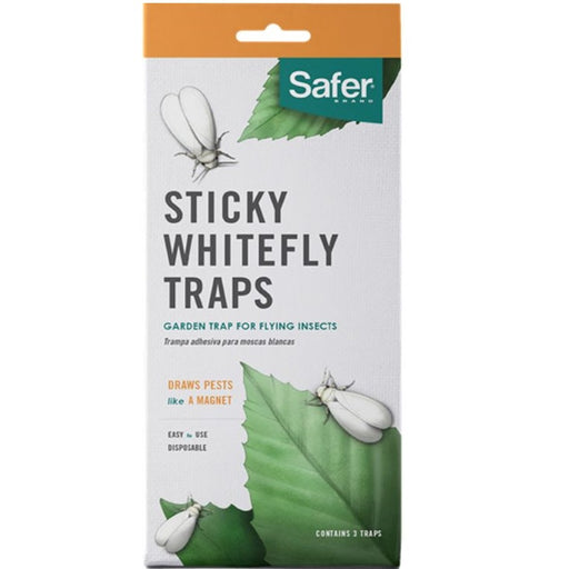 Whitefly Sticky Disposable Trap, Safer, 3 pack