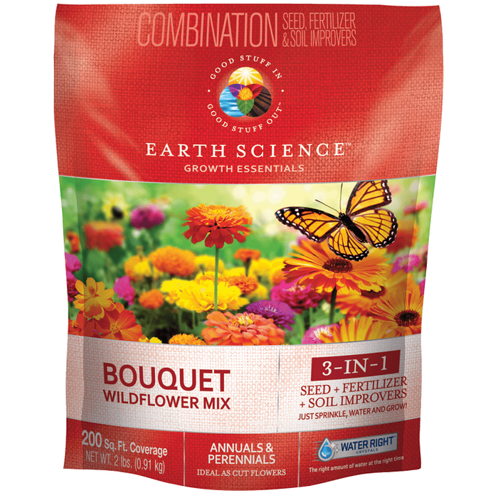 agway wildflower seeds Encap 10809-6 Wildflower Bouquet Mulch Seed