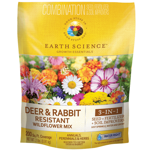 Deer & Rabbit Resistant Wildflower Mix, 2-lb