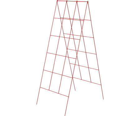48" A-Frame Trellis Plant Support, Red 83711