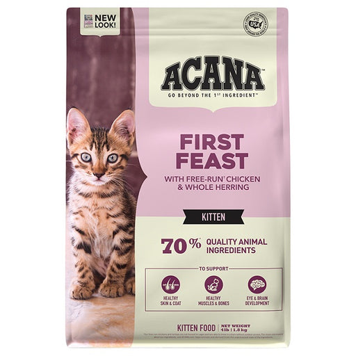 ACANA First Feast Chicken & Herring Dry Kitten Food, 4-lbs.