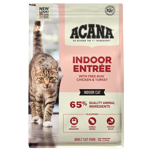 ACANA Indoor Entree Chicken & Turkey Dry Cat Food, 4-lbs.