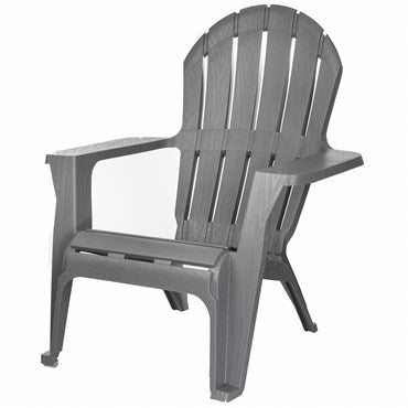 Plastic Adirondack Chair- Grey