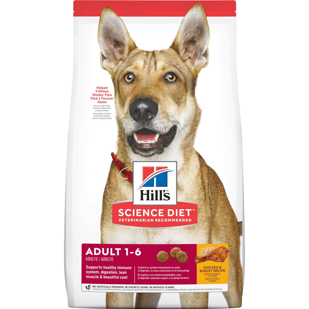 Hill's Science Diet Adult 1-6 Chicken & Barley Recipe Dry Dog Food 35-Lbs.