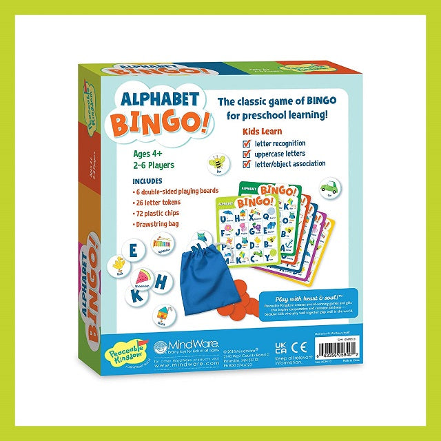 Alphabet Bingo Board Game for Kids