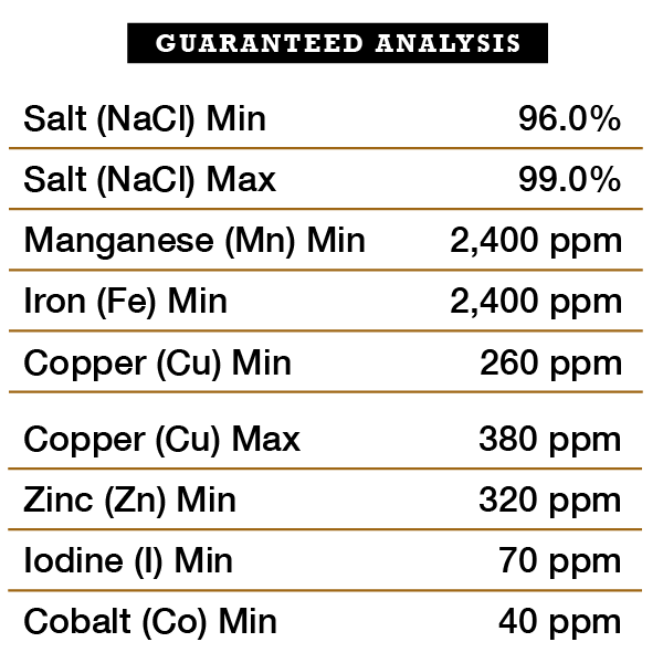 Salt Trace Numbers American Stockman Big 6 Trace Mineral Salt Block 50Lbs. — Ellington Agway
