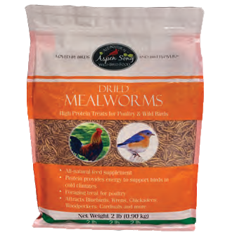 Dried Mealworms, 2-lb Bag
