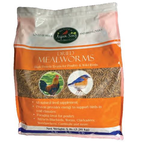 Dried Mealworms, 5-lb Value Bag