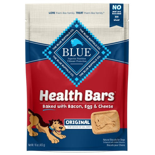 Blue Health Bars Baked with Bacon, Egg & Cheese Dog Treats 16-oz