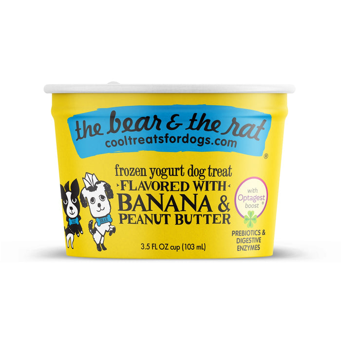 The Bear & The Rat Banana & Peanut Butter Frozen Yogurt Dog Treats