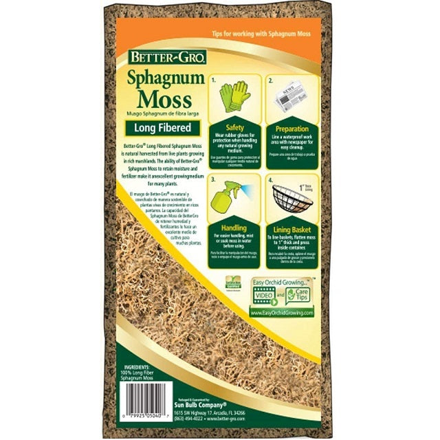 Better-Gro Long Fibered Sphagnum Moss 240 Grams