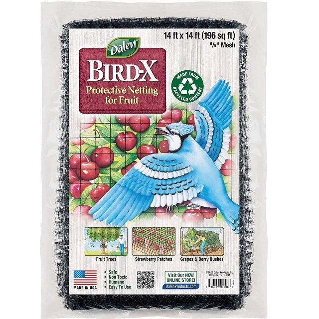 Bird-X Protective Mesh Netting for Fruit Trees & Shrubs, 14ft x 14ft