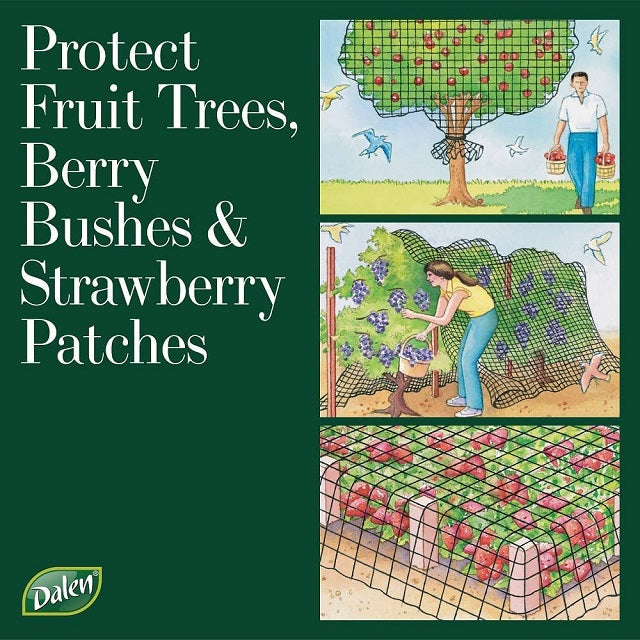 Bird-X Protective Mesh Netting for Fruit Trees & Shrubs, 7ft x 20ft
