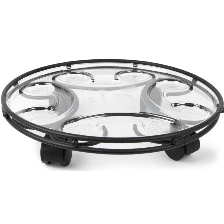 Plastec SC14BK Saucer Caddy Deluxe, Black, 14-Inch