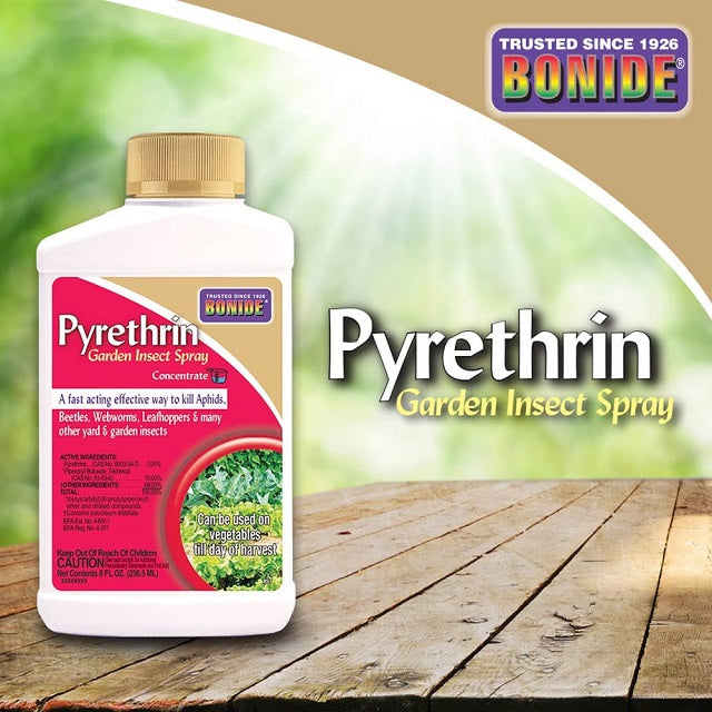 safer pyrethrin & insecticidal soap concentrate label Bonide 8 Oz. Concentrate Pyrethrin Garden Insect Spray