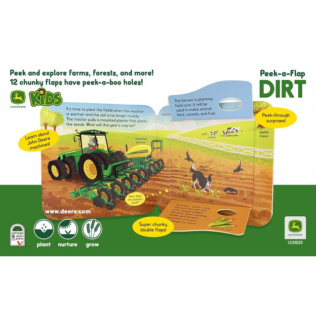 John Deere Peek-a-Flap Dirt Book