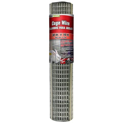 Yardgard 30 in. x 10 ft. Galvanized Cage Wire, 1/2 in. x 1 in. Mesh