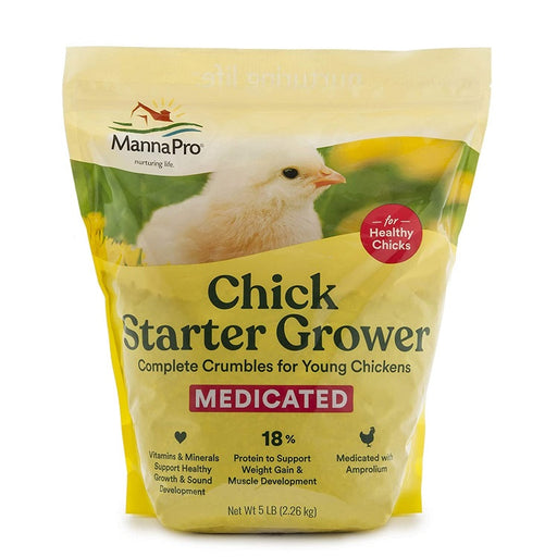 Manna Pro Medicated Chick Starter/Grower, 5 lb.