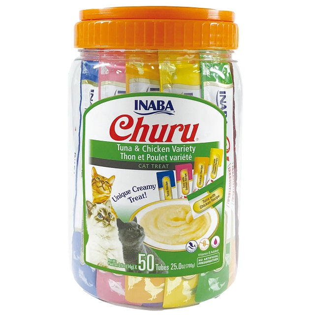 Churu Sample Churu Puree Tuna & Chicken 50-Count Variety Pack — Ellington Agway