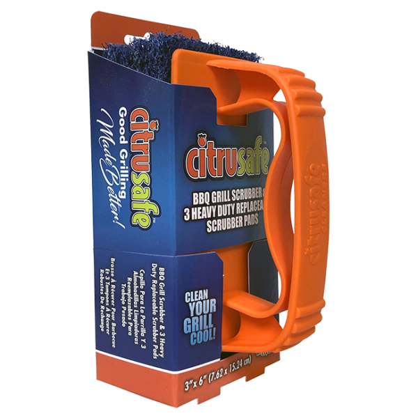 CitruSafe® 3-Count BBQ Grill Scrubber