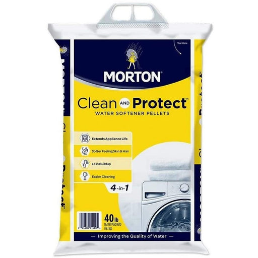 Morton Clean & Protect Water Softener Salt Pellets, 40lb
