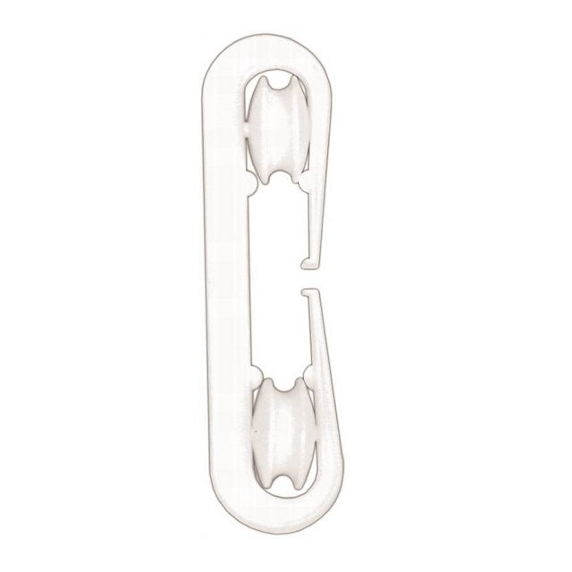 Clothesline Spacer, 7-In. White Plastic