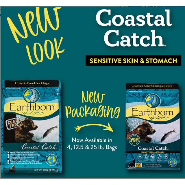Earthborn Holistic Coastal Catch Grain Free Sensitive Skin & Stomach Dog Food