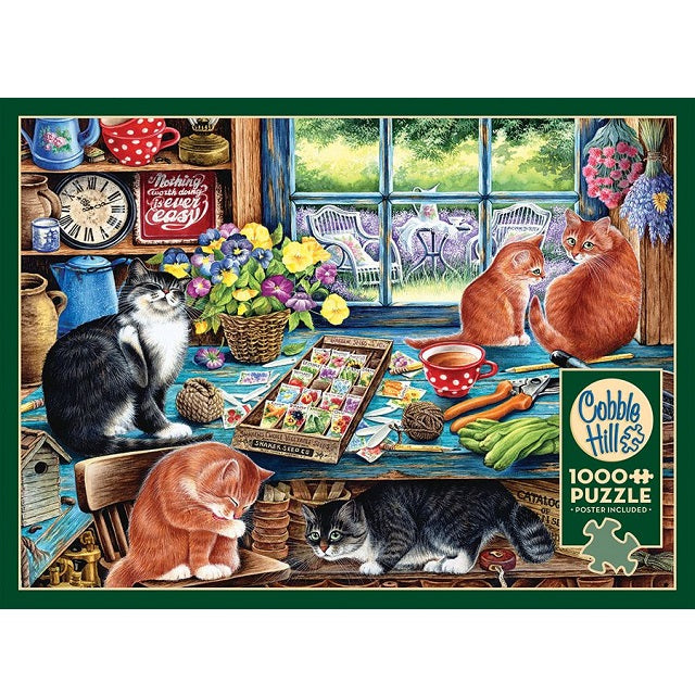 Cobble Hill 1000 Piece Jigsaw Puzzle, Cats Retreat